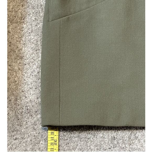Rare 100% Wool Women Vintage Saville Suit Hunter Green Jacket Skirt Set Size 12 - Picture 6 of 14